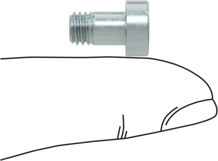 Alaşımlı Çelik Düşük Profilli Soket Başlı Vida, Girintili Altıgen, Çinko Kaplı 8.8 Çelik, M6 x 1mm, 10 mm Uzunluk