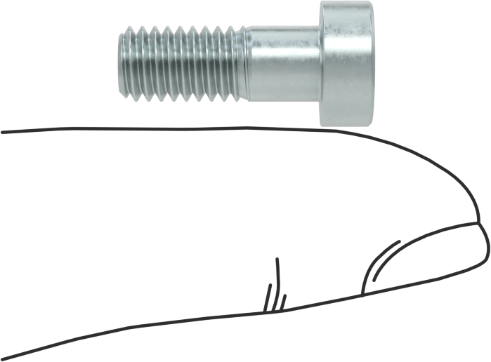 Alaşımlı Çelik Düşük Profilli Soket Başlı Vida, Girintili Altıgen, Çinko Kaplı 8.8 Çelik, M6 x 1mm, 16 mm Uzunluk