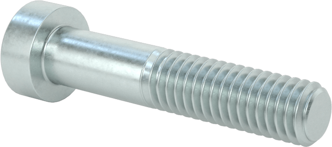 Alaşımlı Çelik Düşük Profilli Soket Başlı Vida, Girintili Altıgen, Çinko Kaplı 8.8 Çelik, M6 x 1mm, 30 mm Uzunluk