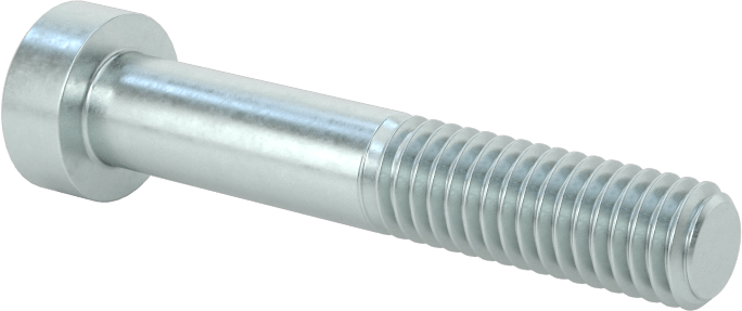 Alaşımlı Çelik Düşük Profilli Soket Başlı Vida, Girintili Altıgen, Çinko Kaplı 8.8 Çelik, M6 x 1mm, 35 mm Uzunluk