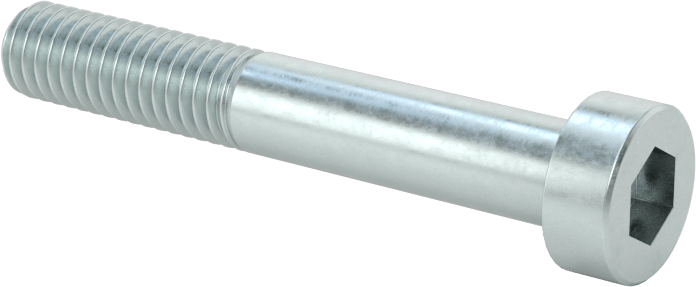 Alaşımlı Çelik Düşük Profilli Soket Başlı Vida, Girintili Altıgen, Çinko Kaplı 8.8 Çelik, M6 x 1mm, 40 mm Uzunluk
