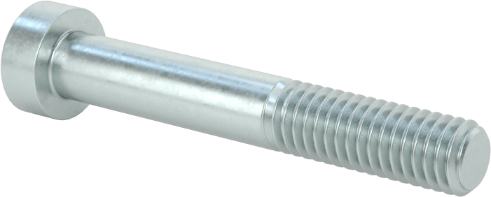Alaşımlı Çelik Düşük Profilli Soket Başlı Vida, Girintili Altıgen, Çinko Kaplı 8.8 Çelik, M6 x 1mm, 40 mm Uzunluk