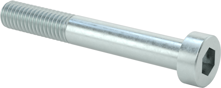 Alaşımlı Çelik Düşük Profilli Soket Başlı Vida, Girintili Altıgen, Çinko Kaplı 8.8 Çelik, M6 x 1mm, 45 mm Uzunluk