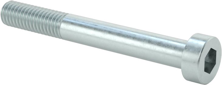Alaşımlı Çelik Düşük Profilli Soket Başlı Vida, Girintili Altıgen, Çinko Kaplı 8.8 Çelik, M6 x 1mm, 50 mm Uzunluk