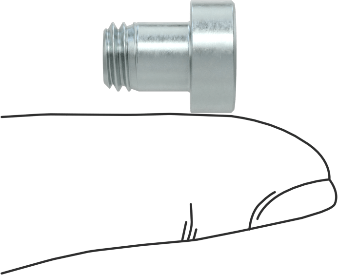 Alaşımlı Çelik Düşük Profilli Soket Başlı Vida, Girintili Altıgen, Çinko Kaplı 8.8 Çelik, M8 x 1.25mm, 10 mm Uzunluk
