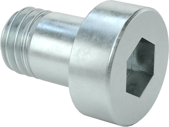Alaşımlı Çelik Düşük Profilli Soket Başlı Vida, Girintili Altıgen, Çinko Kaplı 8.8 Çelik, M8 x 1.25mm, 12 mm Uzunluk