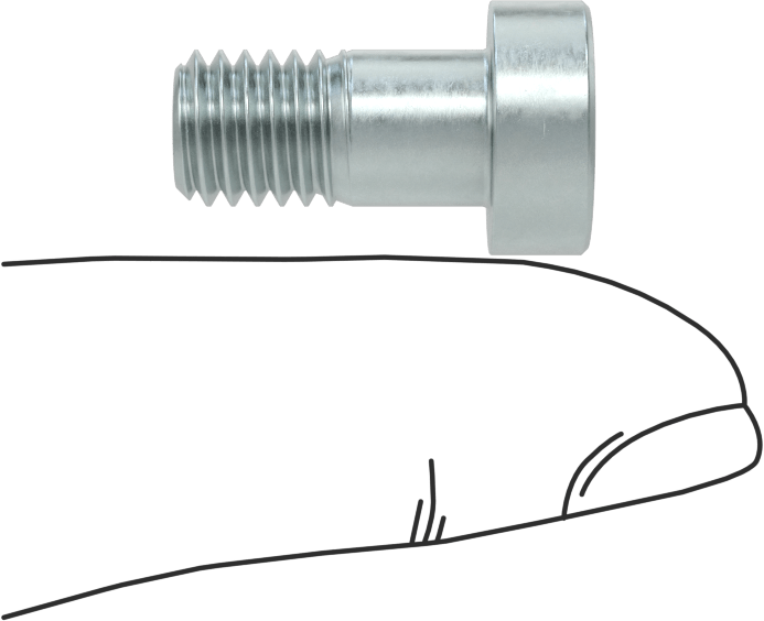 Alaşımlı Çelik Düşük Profilli Soket Başlı Vida, Girintili Altıgen, Çinko Kaplı 8.8 Çelik, M8 x 1.25mm, 16 mm Uzunluk