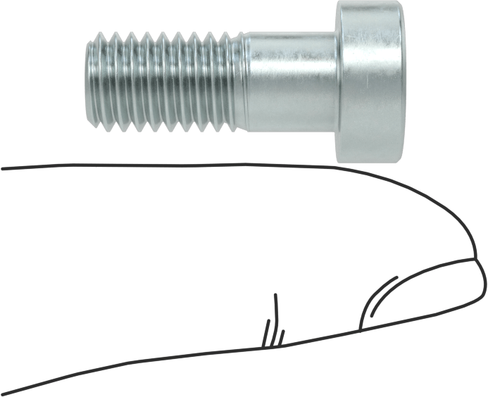 Alaşımlı Çelik Düşük Profilli Soket Başlı Vida, Girintili Altıgen, Çinko Kaplı 8.8 Çelik, M8 x 1.25mm, 20 mm Uzunluk