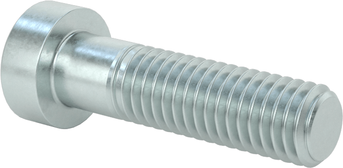 Alaşımlı Çelik Düşük Profilli Soket Başlı Vida, Girintili Altıgen, Çinko Kaplı 8.8 Çelik, M8 x 1.25mm, 30 mm Uzunluk