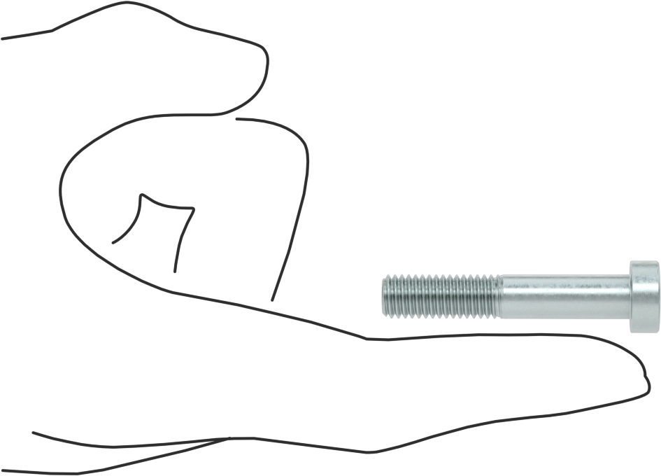 Alaşımlı Çelik Düşük Profilli Soket Başlı Vida, Girintili Altıgen, Çinko Kaplı 8.8 Çelik, M8 x 1.25mm, 45 mm Uzunluk