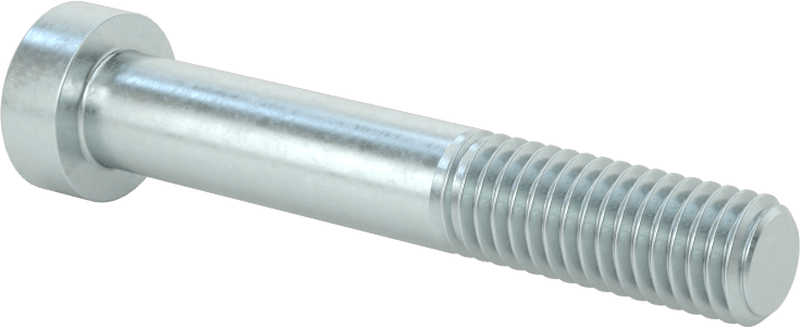 Alaşımlı Çelik Düşük Profilli Soket Başlı Vida, Girintili Altıgen, Çinko Kaplı 8.8 Çelik, M8 x 1.25mm, 50 mm Uzunluk