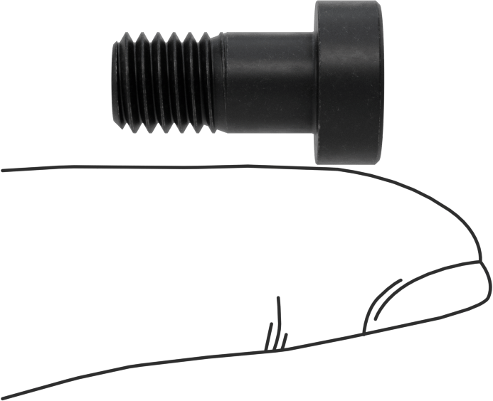 Alaşımlı Çelik Düşük Profilli Soket Başlı Vida, Girintili Altıgen, Siyah 10.9 Çelik, M8 x 1.25mm, 16 mm Uzunluk
