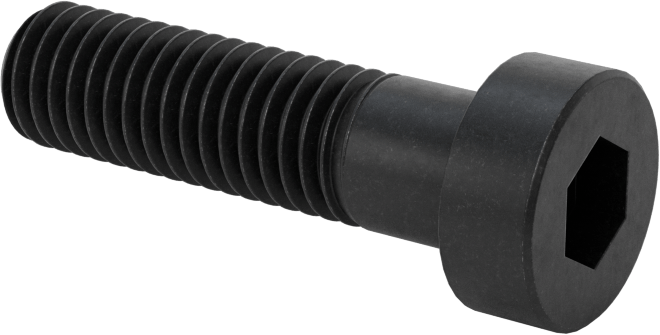 Alaşımlı Çelik Düşük Profilli Soket Başlı Vida, Girintili Altıgen, Siyah 10.9 Çelik, M8 x 1.25mm, 30 mm Uzunluk