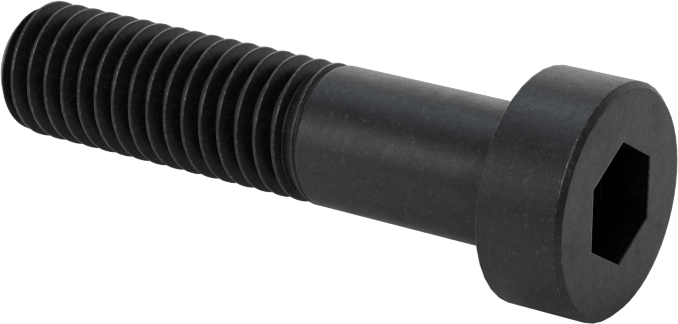 Alaşımlı Çelik Düşük Profilli Soket Başlı Vida, Girintili Altıgen, Siyah 10.9 Çelik, M8 x 1.25mm, 35 mm Uzunluk