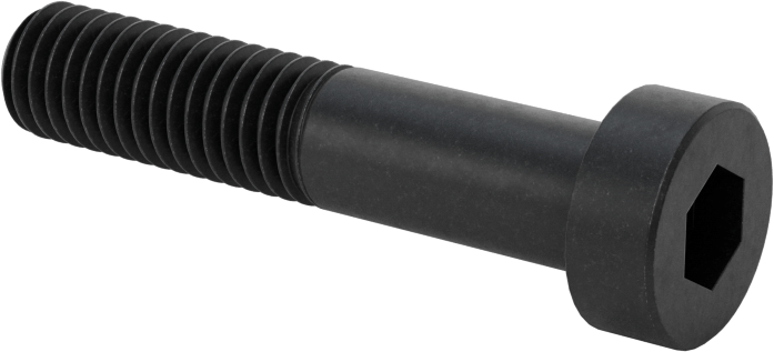 Alaşımlı Çelik Düşük Profilli Soket Başlı Vida, Girintili Altıgen, Siyah 10.9 Çelik, M8 x 1.25mm, 40 mm Uzunluk