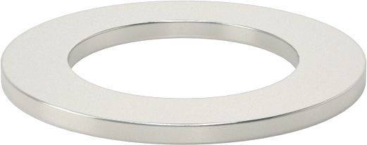 1008-1010 Karbon Çelik Geniş Kenarlı Şim, 0,075“ Kalınlık x 7/8” İç Çap x 1-3/8" Dış Çap
