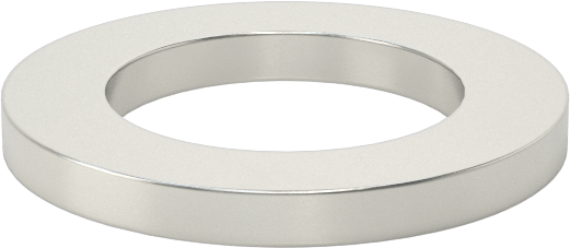 1008-1010 Karbon Çelik Geniş Kenarlı Şim, 0,134“ Kalınlık x 7/8” İç Çap x 1-3/8" Dış Çap