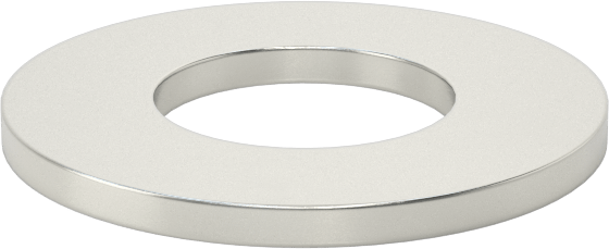 1008-1010 Karbon Çelik Geniş Kenarlı Şim, 0,134“ Kalınlık x 1” İç Çap x 2" Dış Çap