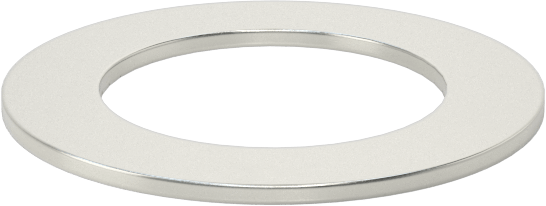 1008-1010 Karbon Çelik Geniş Kenarlı Şim, 0,06 inç Kalınlık, 1-1/8" ID, 1-3/4" OD