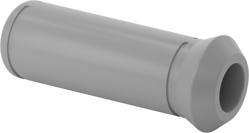 Yuvarlak Tutamaklar, Pürüzsüz, 5/8" Dış Çap için, 3-3/8" Uzunluk