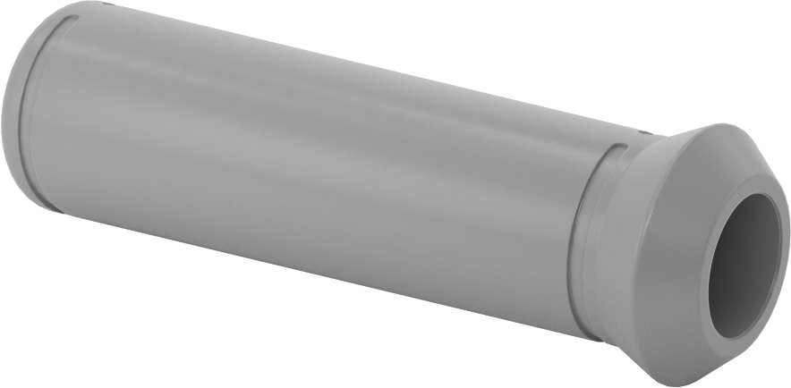 Yuvarlak Tutamaklar, Pürüzsüz, 3/4" Dış Çap için, 4-1/2" Uzunluk