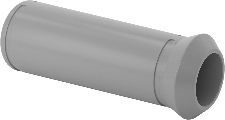Yuvarlak Tutamaklar, Pürüzsüz, 1" Dış Çap için, 4-1/2" Uzunluk