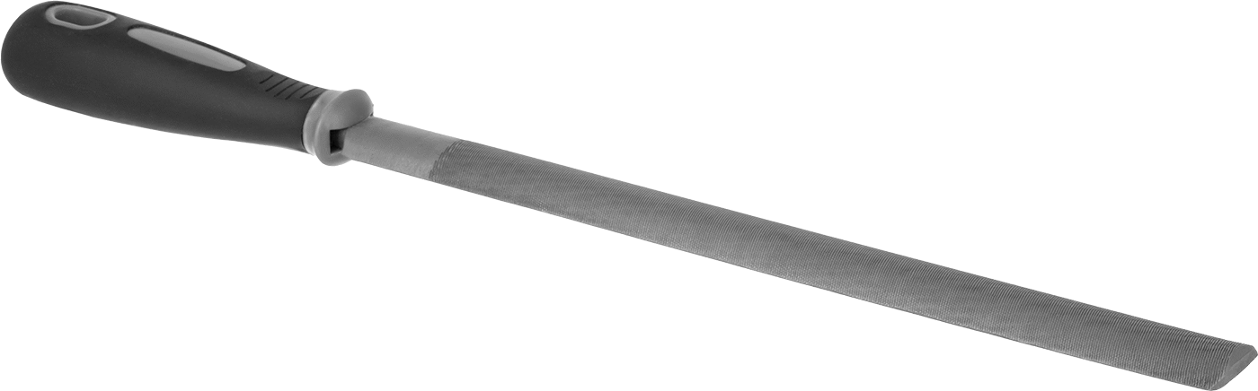 Entegre Saplı Yarım Yuvarlak Törpü, 10" Uzunluk, 15/16" Genişlik, İnce Yüzey için