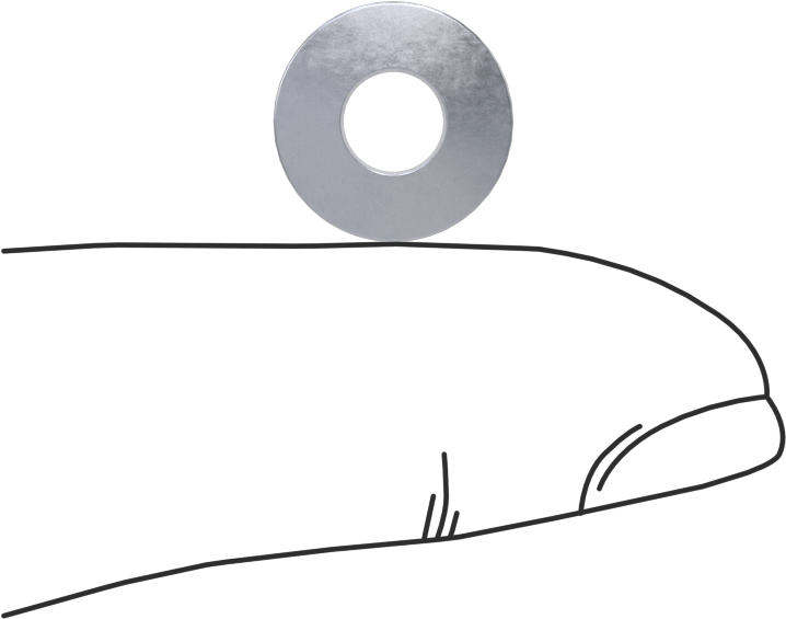 Aşırı Sıcaklık Belleville Disk Yayı, 3/16" Mil Çapı için, 0.196" ID, 0.469" OD, 0,04" Kalınlık