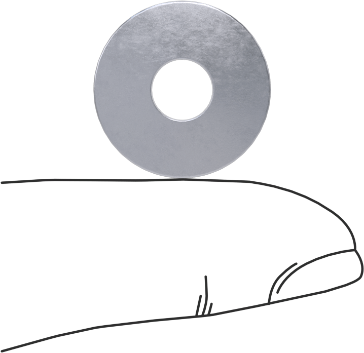 Aşırı Sıcaklık Belleville Disk Yayı, 1/4" Mil Çapı için, 0.255" ID, 3/4" OD, 0,041 inç Kalınlık