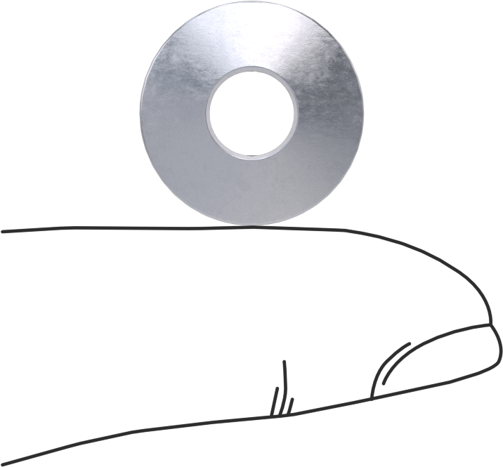 Aşırı Sıcaklık Belleville Disk Yayı, 1/4" Mil Çapı için, 0.258" ID, 0.688" OD, 0,05 inç Kalınlık