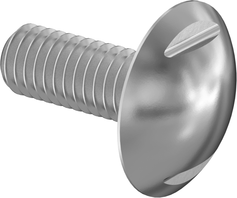 Sıhhi Ekstra Geniş Bombe Başlı Vida, M3 x 0,50 mm Dişli Boyutu, 8 mm Uzunluk