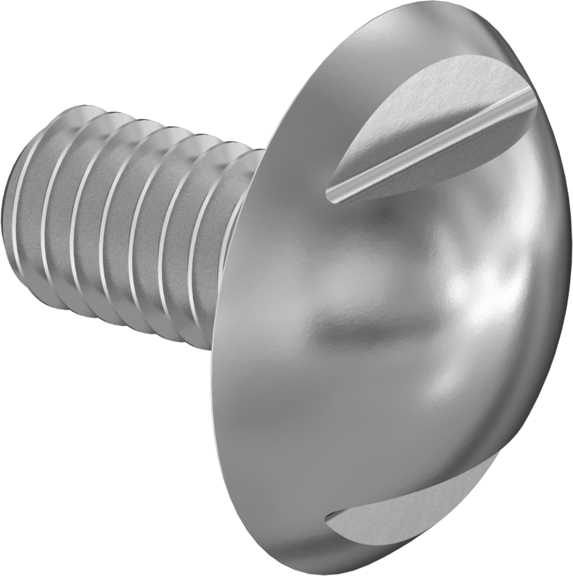 Sıhhi Ekstra Geniş Bombe Başlı Vida, M4 x 0,70 mm Diş Boyutu, 8 mm Uzunluk