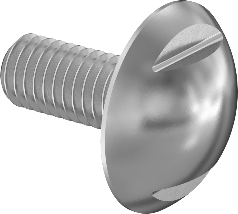 Sıhhi Ekstra Geniş Bombe Başlı Vida, M5 x 0,80 mm Diş Boyutu, 12 mm Uzunluk