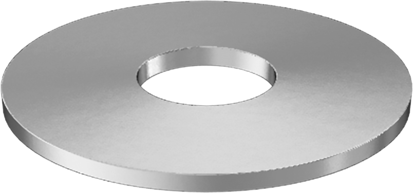 Korozyona Dayanıklı Belleville Disk Yayı, 1/8" Mil Çapı için, 0.125" ID, 0.375" OD, 0,0185" Kalınlık