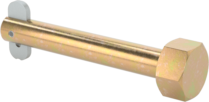 Toggle'lı Çatal Pimi, 1/2" Çap, 3" Kullanılabilir Uzunluk