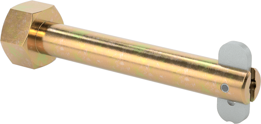 Toggle'lı Çatal Pimi, 1/2" Çap, 3" Kullanılabilir Uzunluk