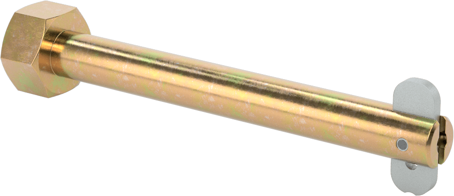 Toggle'lı Çatal Pimi, 1/2" Çap, 4" Kullanılabilir Uzunluk