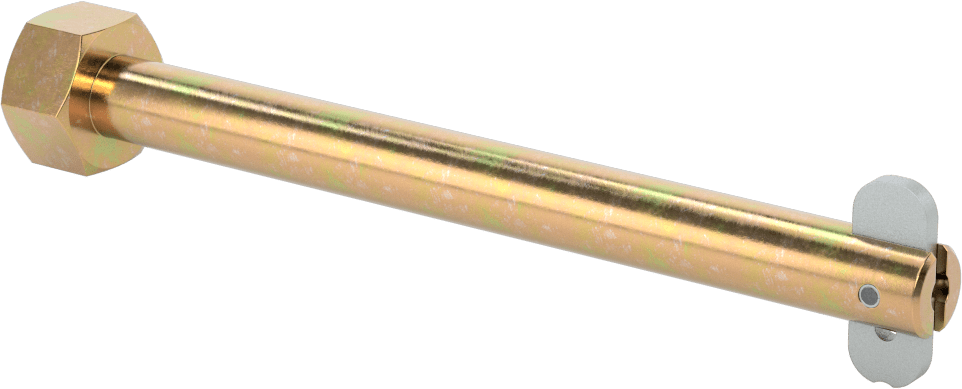 Toggle'lı Çatal Pimi, 1/2" Çap, 5 inç Kullanılabilir Uzunluk