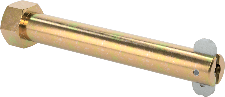 Toggle'lı Çatal Pimi, 5/8" Çap, 4" Kullanılabilir Uzunluk