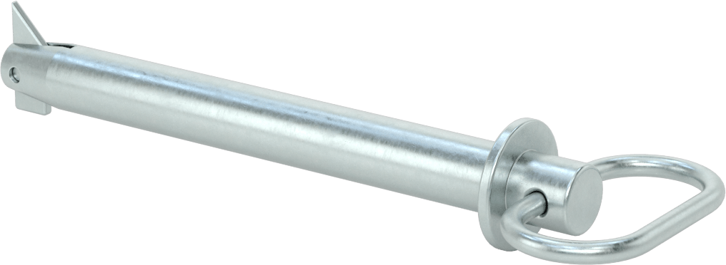 Toggle'lı Çatal Pimi, Döngü Tutamak, Çinko Kaplamalı Karbon Çelik, 13/16" Çap, 6,25" Uzunluk
