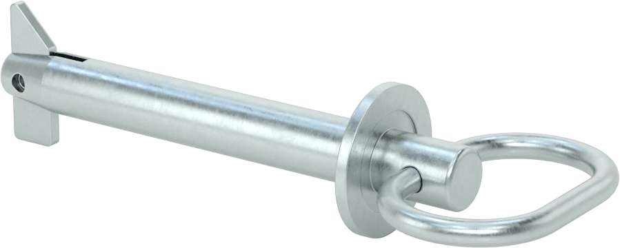 Toggle'lı Çatal Pimi, Döngü Tutamak, Çinko Kaplamalı Karbon Çelik, 16 mm Çap, 90 mm Uzunluk