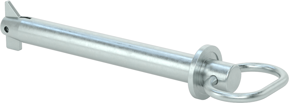 Toggle'lı Çatal Pimi, Döngü Tutamak, Çinko Kaplamalı Karbon Çelik, 20 mm Çap, 150 mm Uzunluk