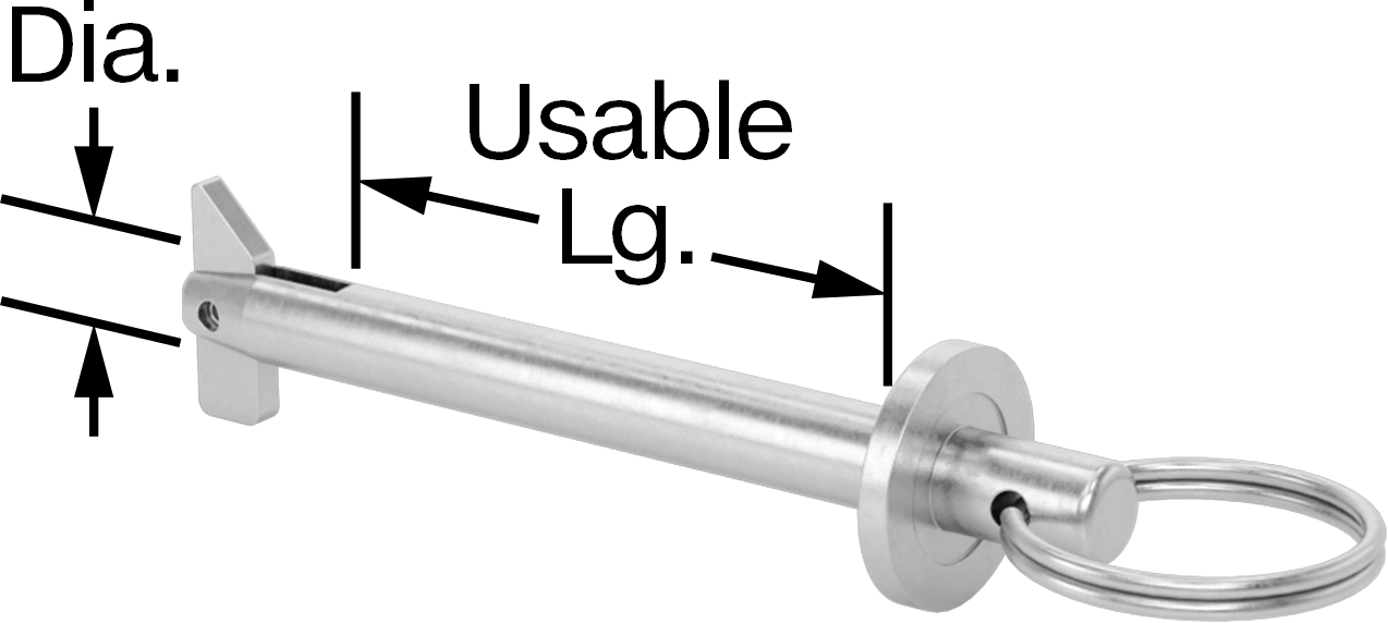 Toggle'lı Çatal Pimi, Halka Tutucu, Çinko Kaplamalı Karbon Çelik, 10 mm Çap, 70 mm Uzunluk