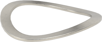 Dalgalı Disk Yay, Korozyona Dayanıklı, 0.194" ID, 0.242" OD, 0,0057 inç Kalınlık