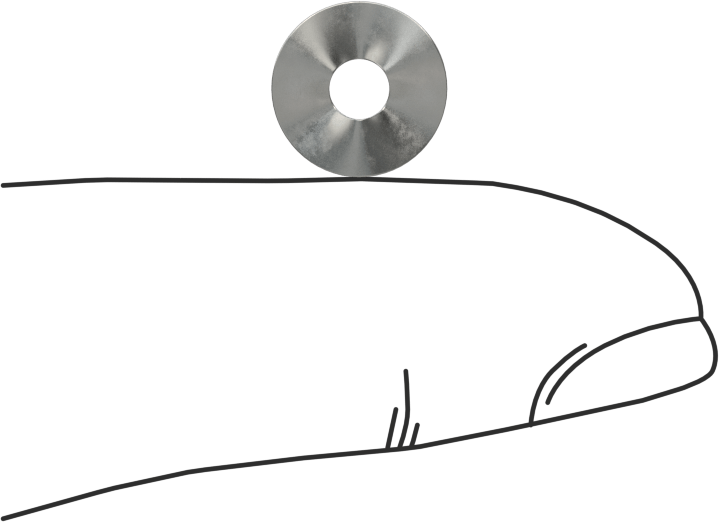 Dalgalı Disk Yay, Çelik, 0.129" ID, 0.375" OD, 0,005" Kalınlık