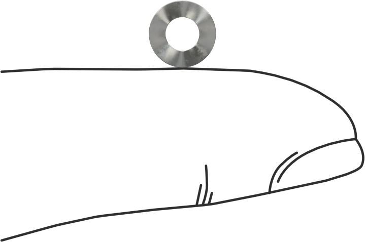 Dalgalı Disk Yay, Çelik, 0.143" ID, 0.282" OD, 0,005" Kalınlık