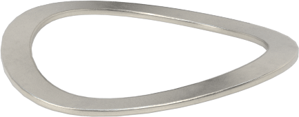 Dalgalı Disk Yay, Korozyona Dayanıklı, 0.243" ID, 0.305" OD, 0,007" Kalınlık