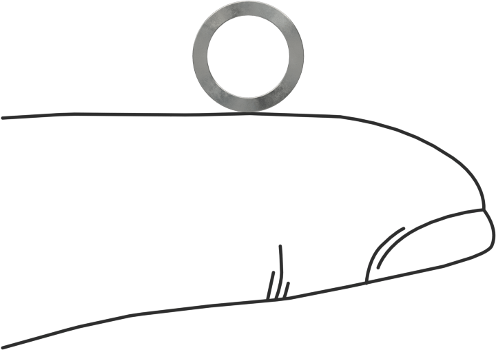 Dalgalı Disk Yay, Çelik, 0.255" ID, 0.345" OD, 0,008" Kalınlık