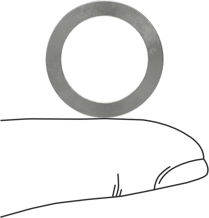 Dalgalı Disk Yay, Çelik, 0.64" ID, 0.866" OD, 0,02" Kalınlık