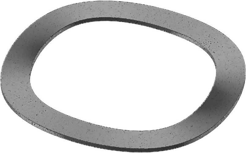 Dalgalı Disk Yay, Yüksek Karbonlu Çelik, 0.397" ID, 0.484" OD, 0,009 inç Kalınlık